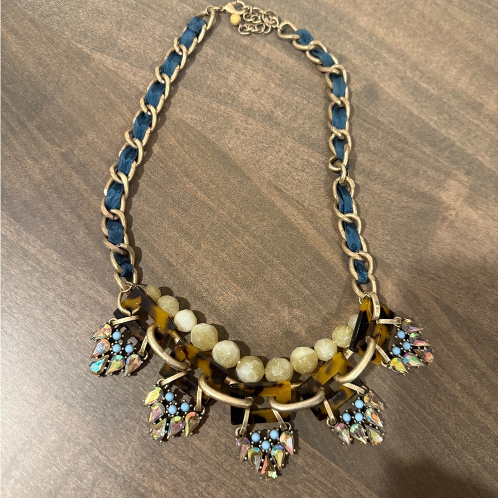 Anthropologie statement necklace.